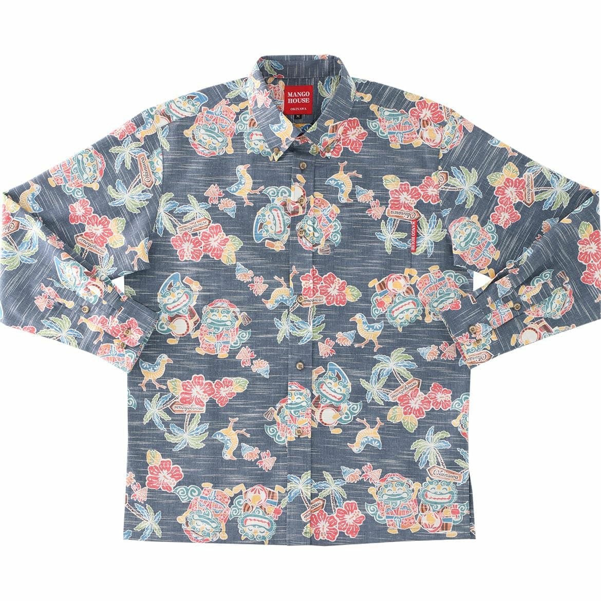 かりゆしウェア　サムネイル画像　ネイビー