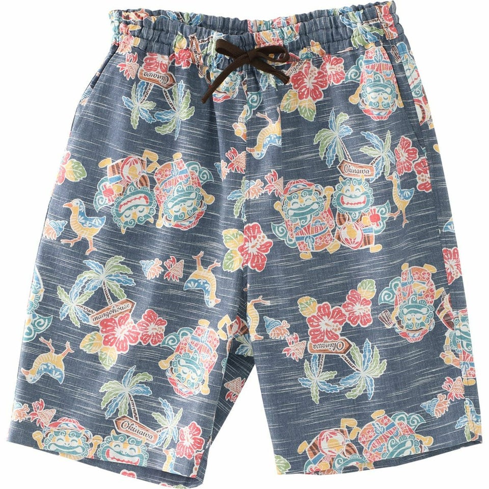 かりゆしウェア　サムネイル画像　ネイビー