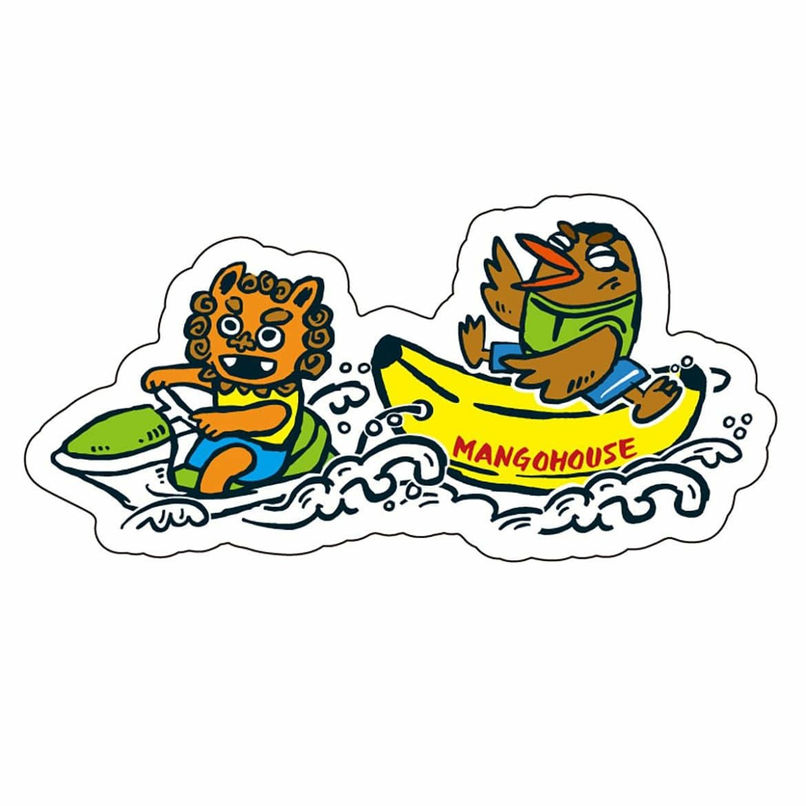 シーサークイナバナナボート・ミニステッカー