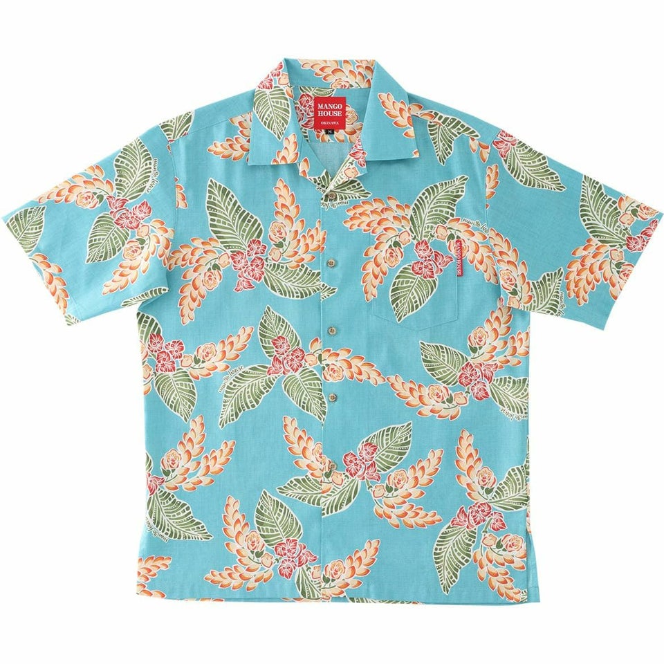 かりゆしウェア　ライトブルー