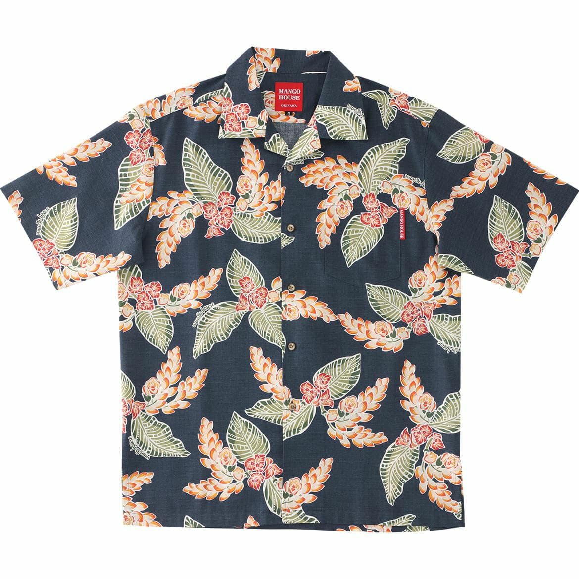 かりゆしウェア　ネイビー