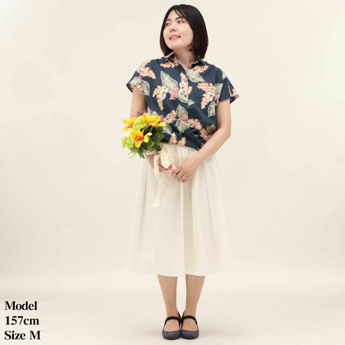 かりゆしウェア　モデル着用感