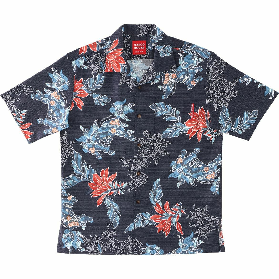 かりゆしウェア　サムネイル画像　ネイビー