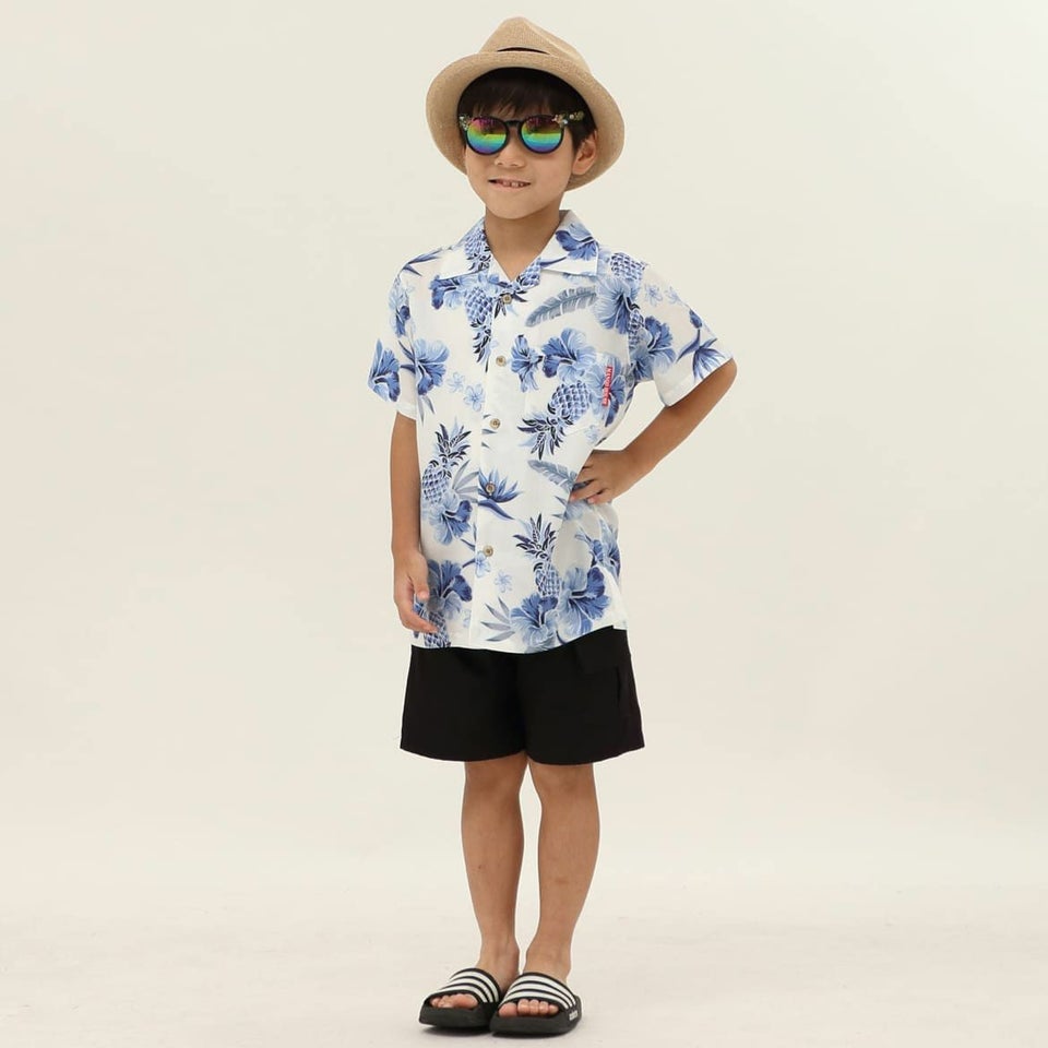 かりゆしウェア　モデル着用画像