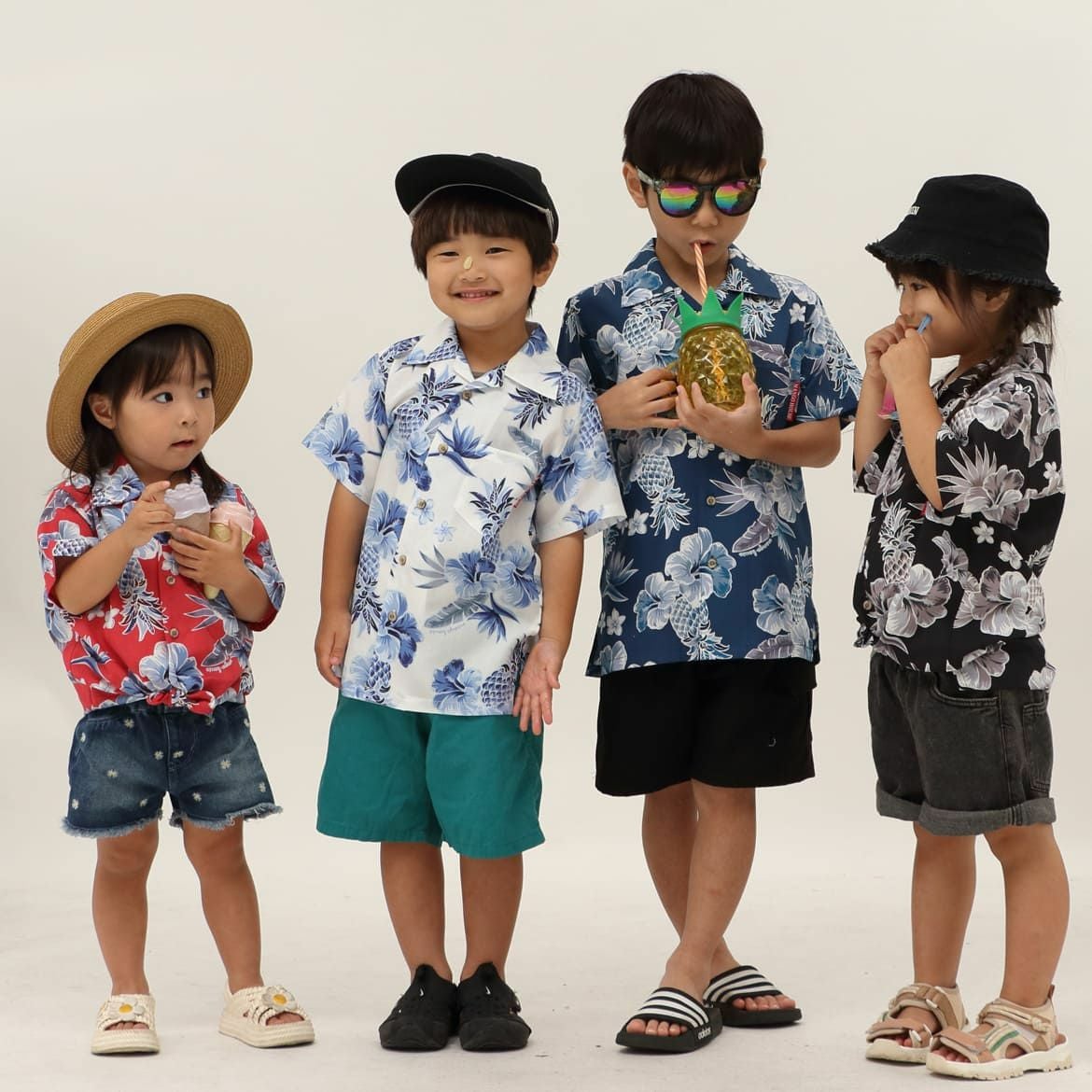 かりゆしウェア　モデル着用画像