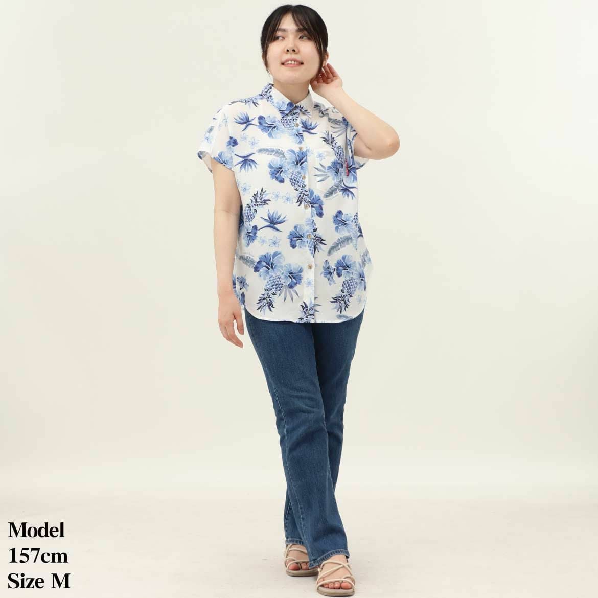 かりゆしウェア　モデル着用画像