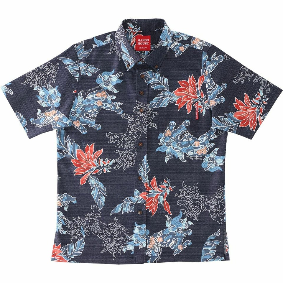 かりゆしウェア　サムネイル画像　ネイビー