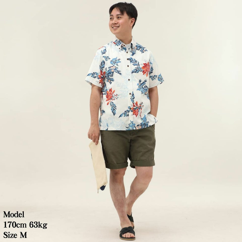 かりゆしウェア　モデル着用画像