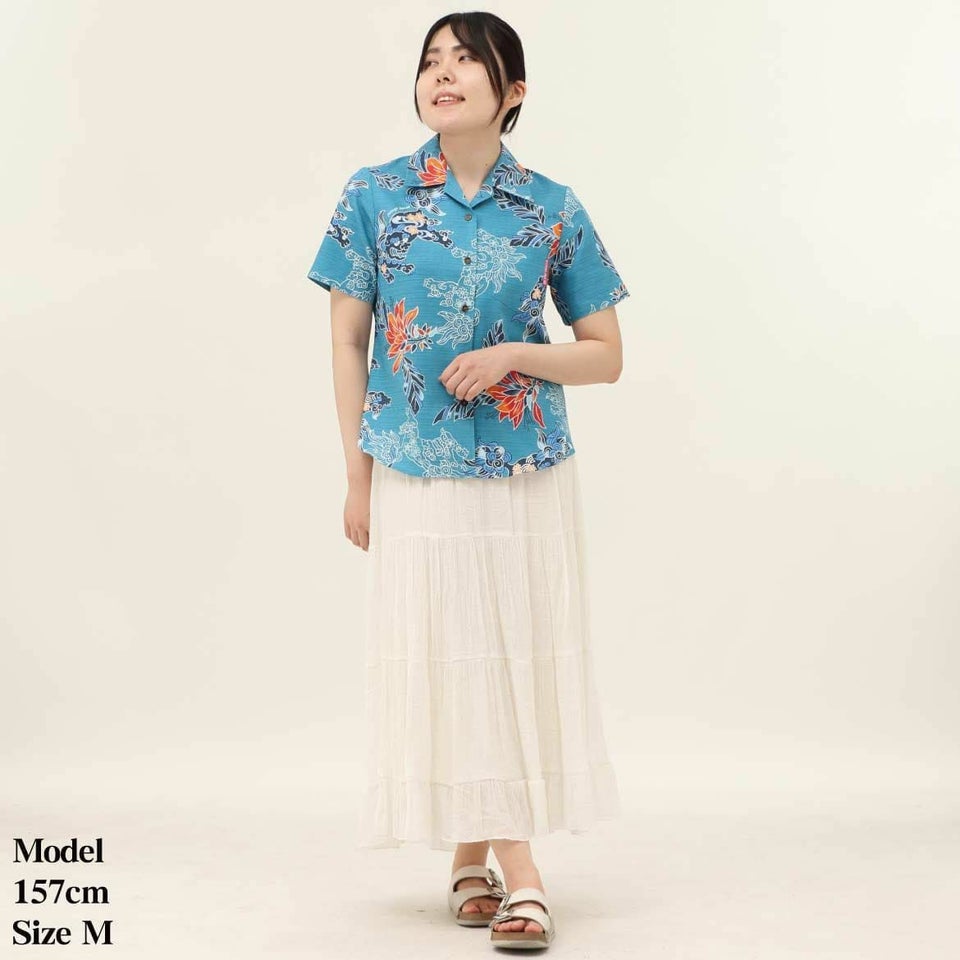 かりゆしウェア　モデル着用画像