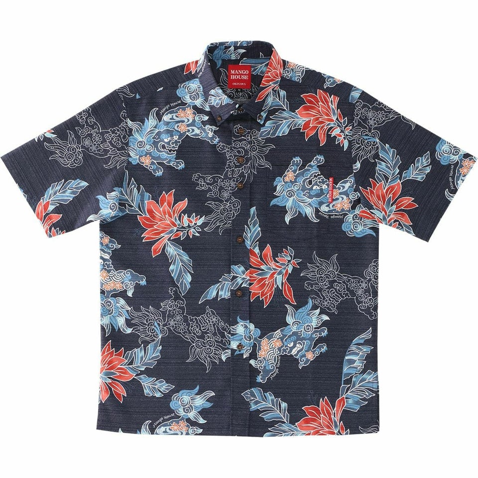 かりゆしウェア　サムネイル画像　ネイビー