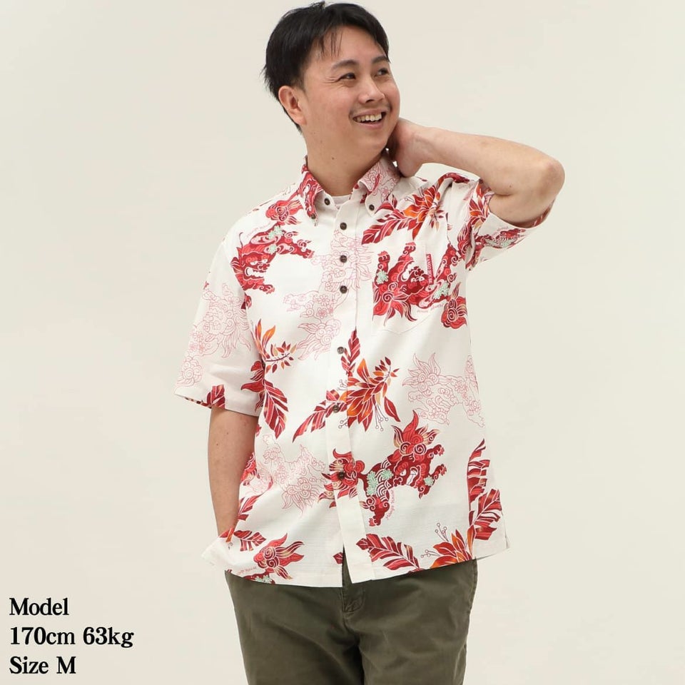 かりゆしウェア　モデル着用画像