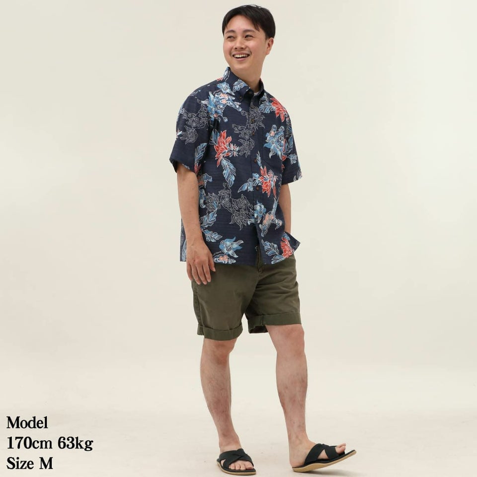 かりゆしウェアモデル着用画像