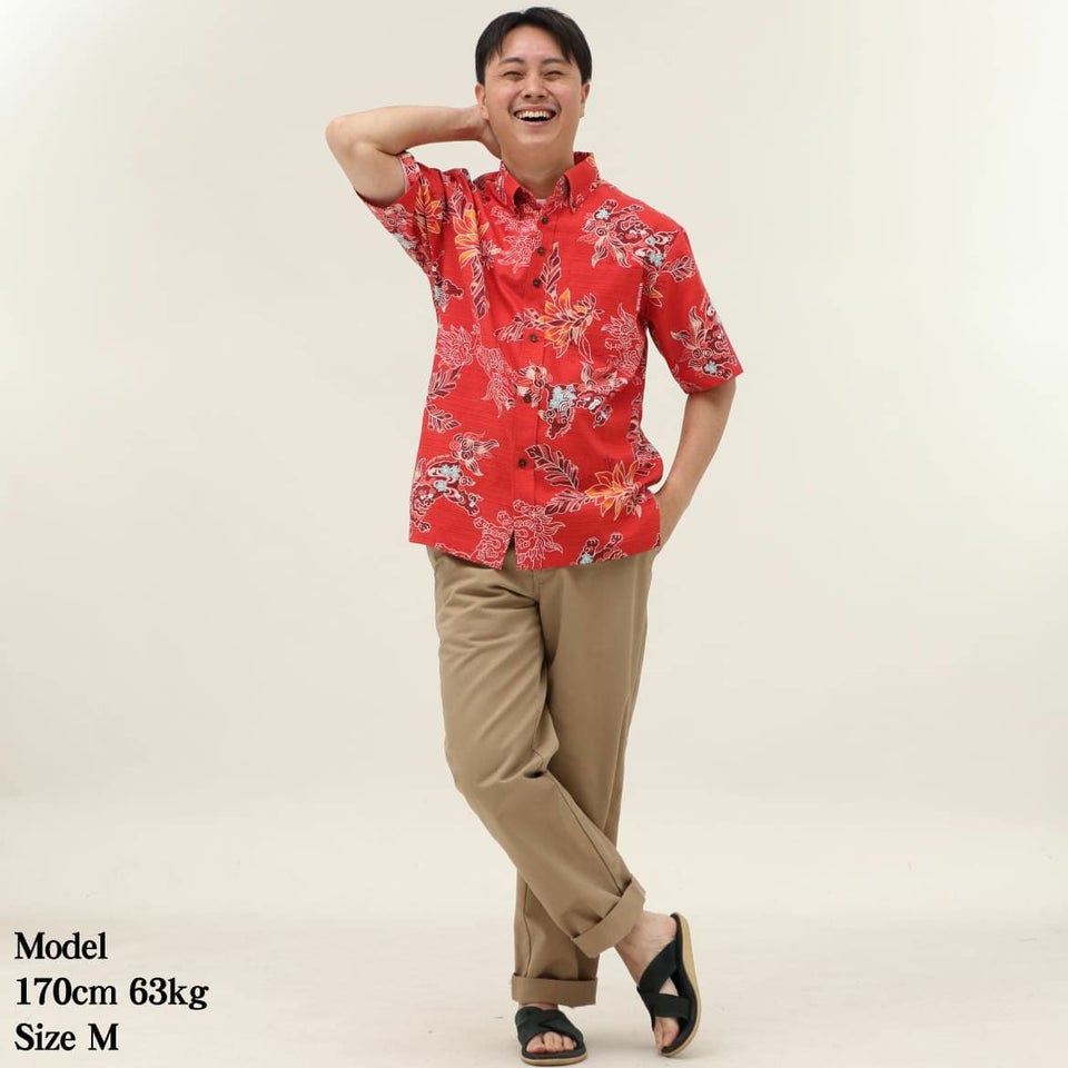 かりゆしウェアモデル着用画像