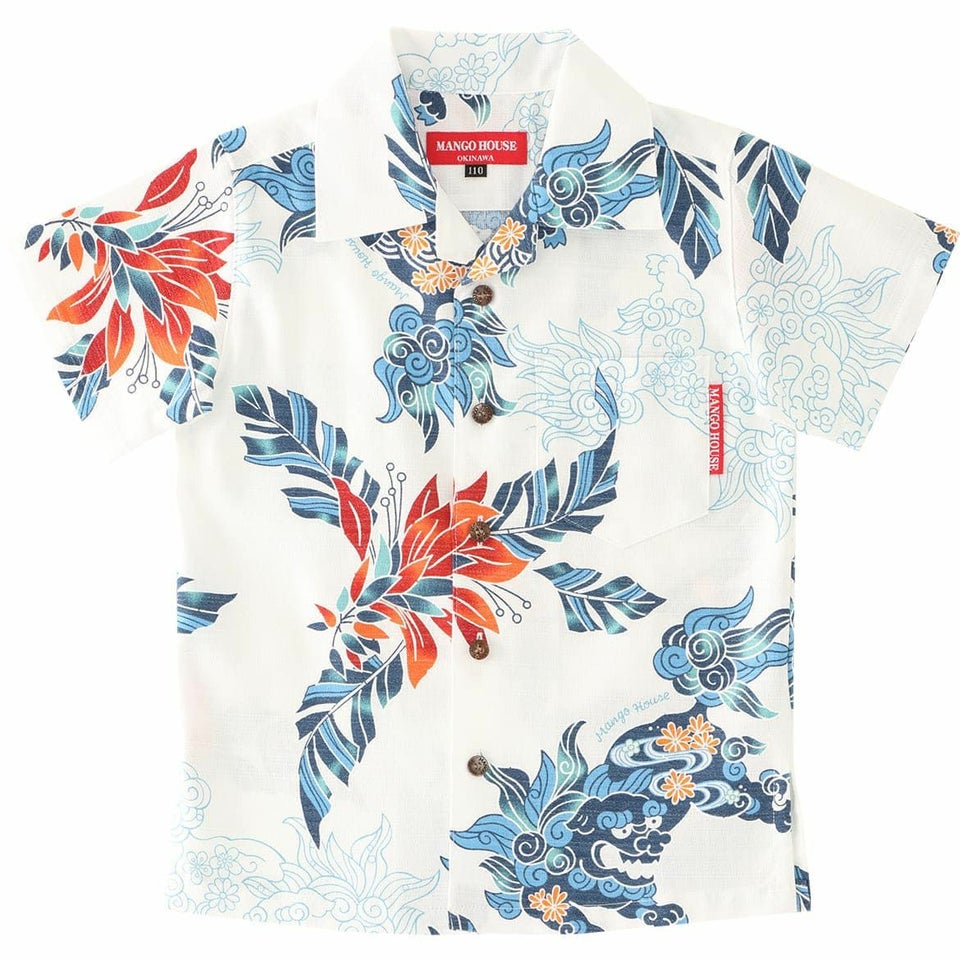 かりゆしウェアサムネイル画像　オフブルー