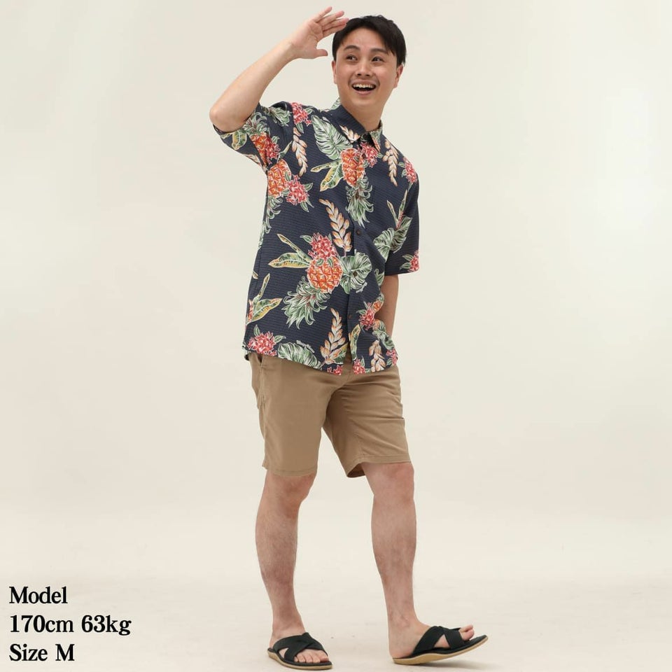 かりゆしウェア　モデル着用画像