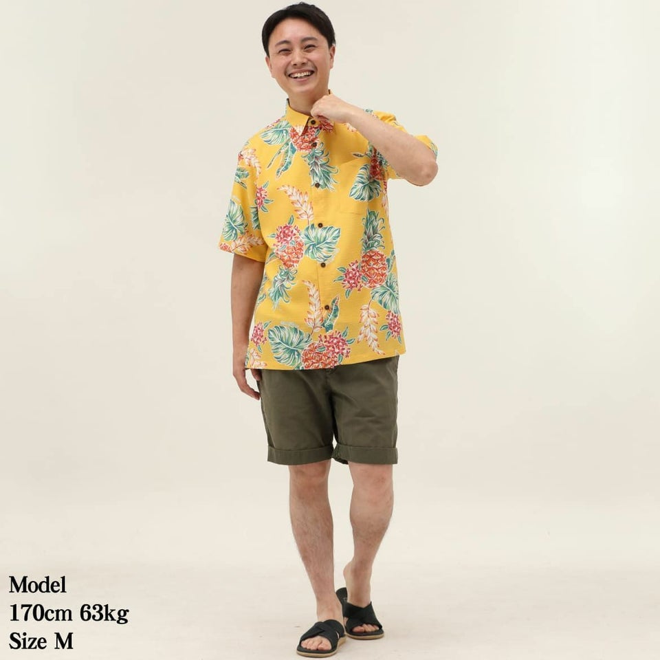 かりゆしウェア　モデル着用画像