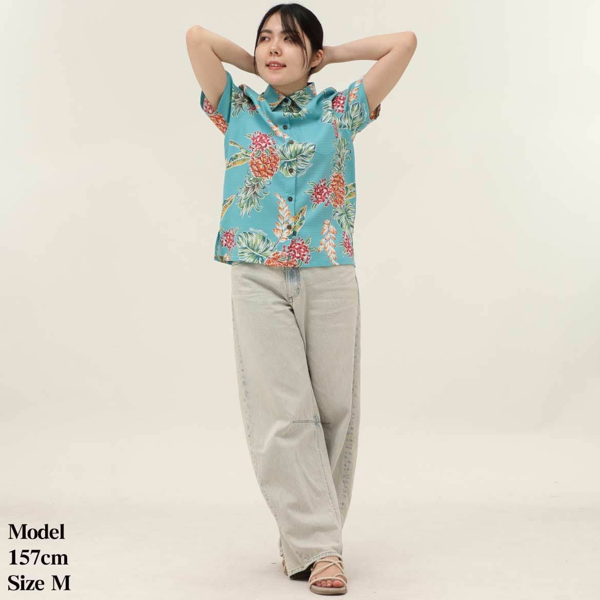 かりゆしウェア　モデル着用画像