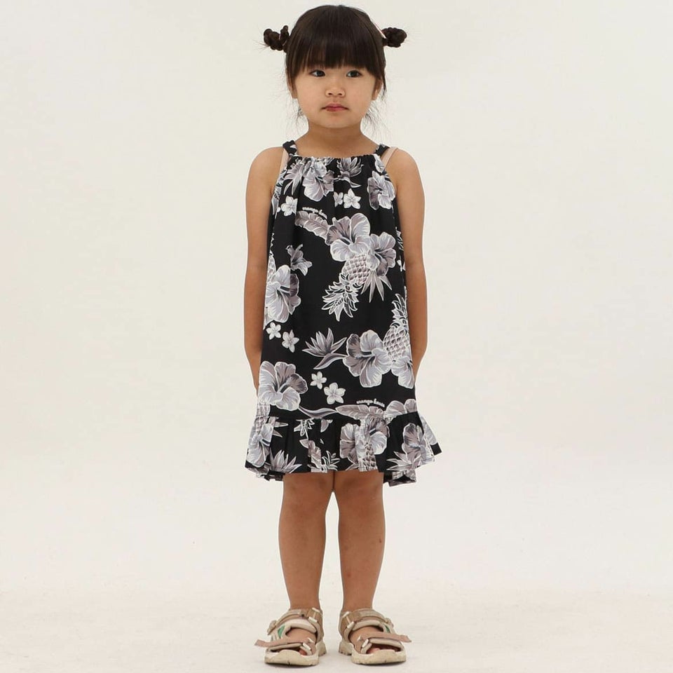 かりゆしウェア　キッズワンピース　着用画像