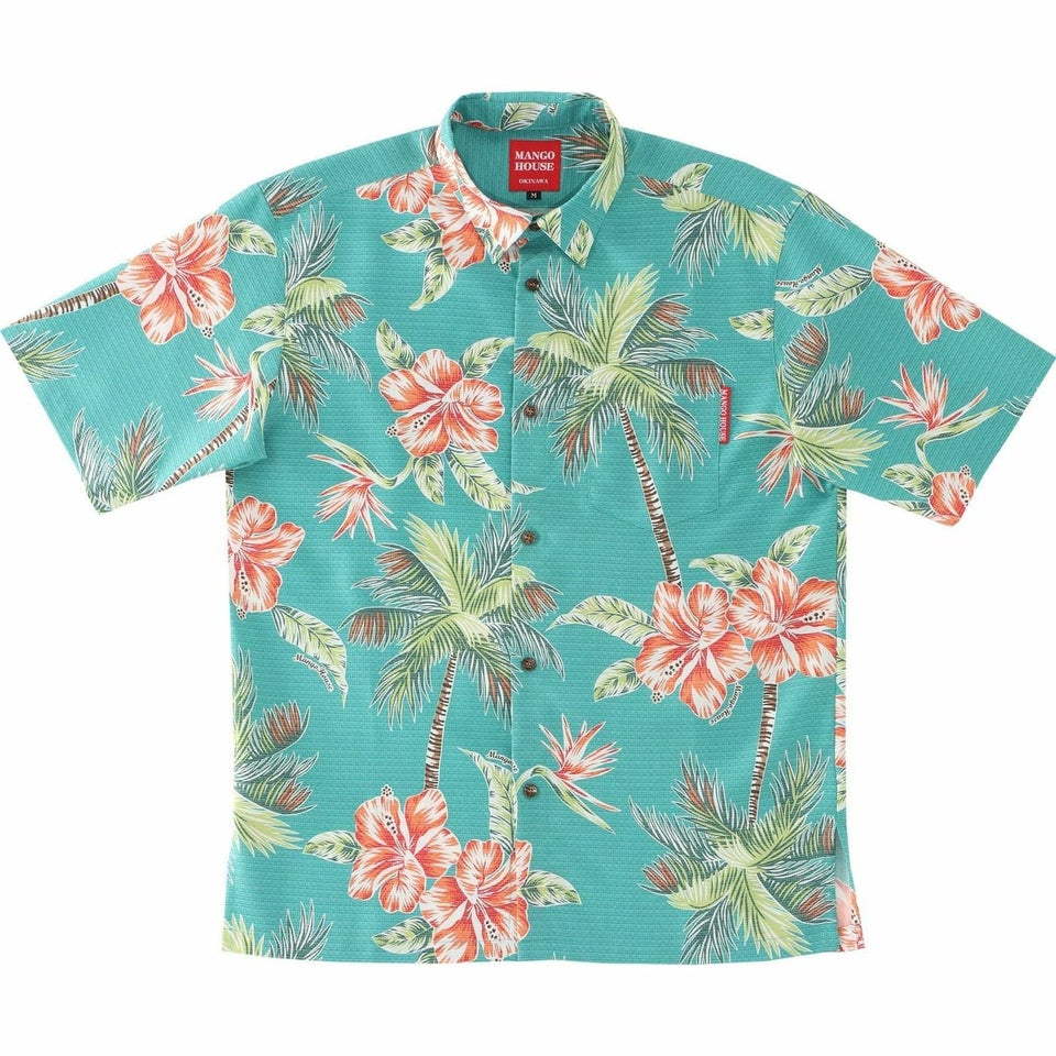 かりゆしウェア　サムネイル画像　ターコイズブルー