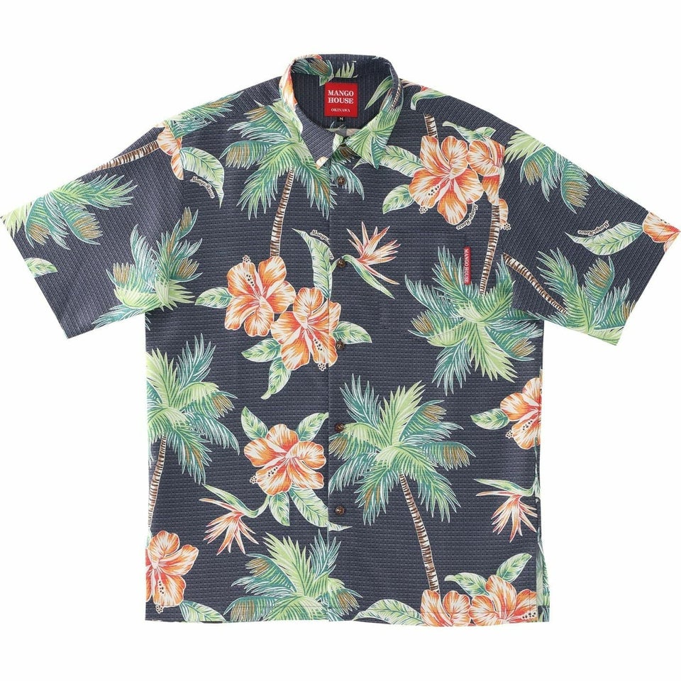 かりゆしウェア　サムネイル画像　ネイビー