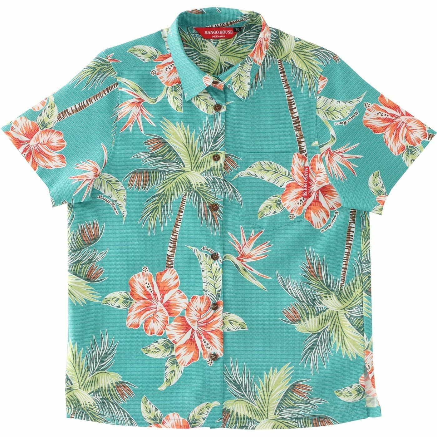 かりゆしウェアサムネイル画像　ターコイズブルー