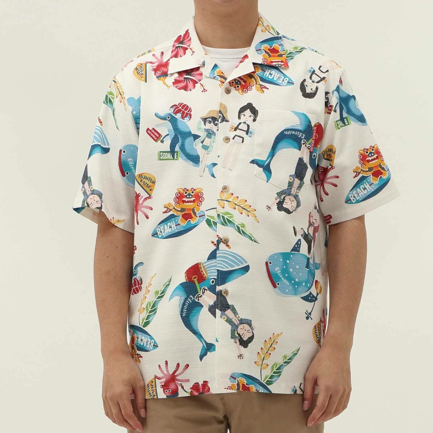 かりゆしウェアモデル着用画像