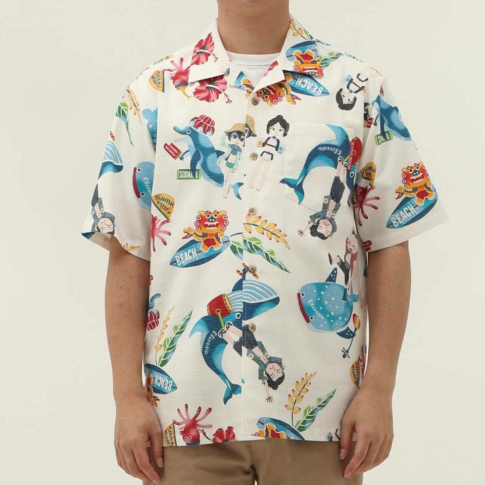 かりゆしウェアモデル着用画像