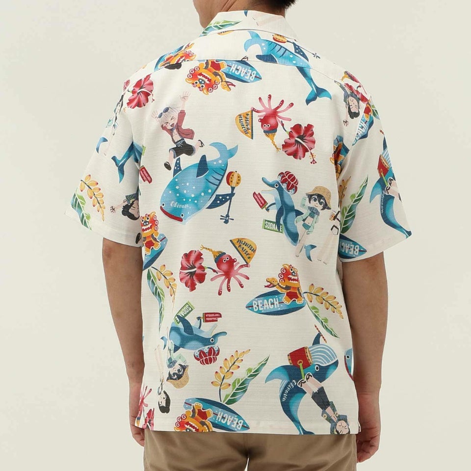 かりゆしウェアモデル着用画像