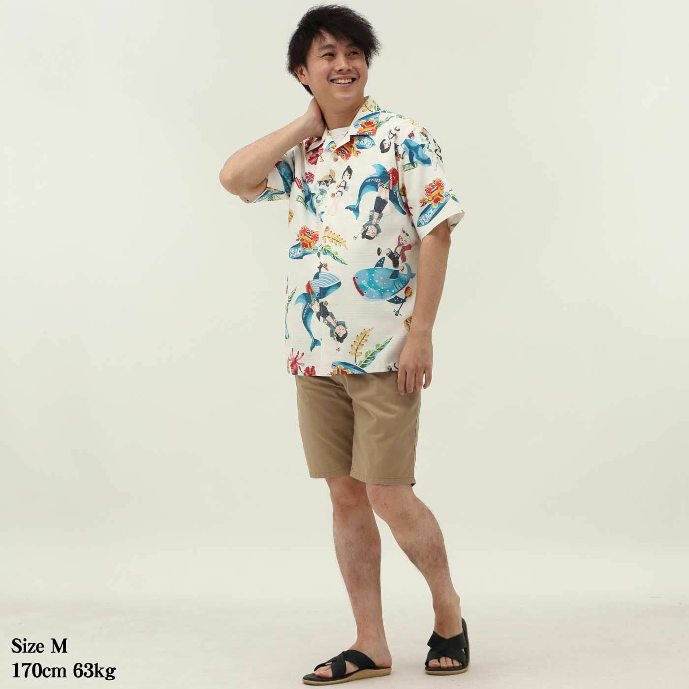 かりゆしウェアモデル着用画像