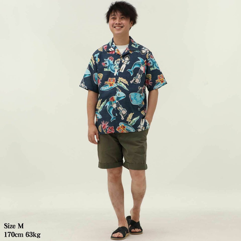 かりゆしウェアモデル着用画像