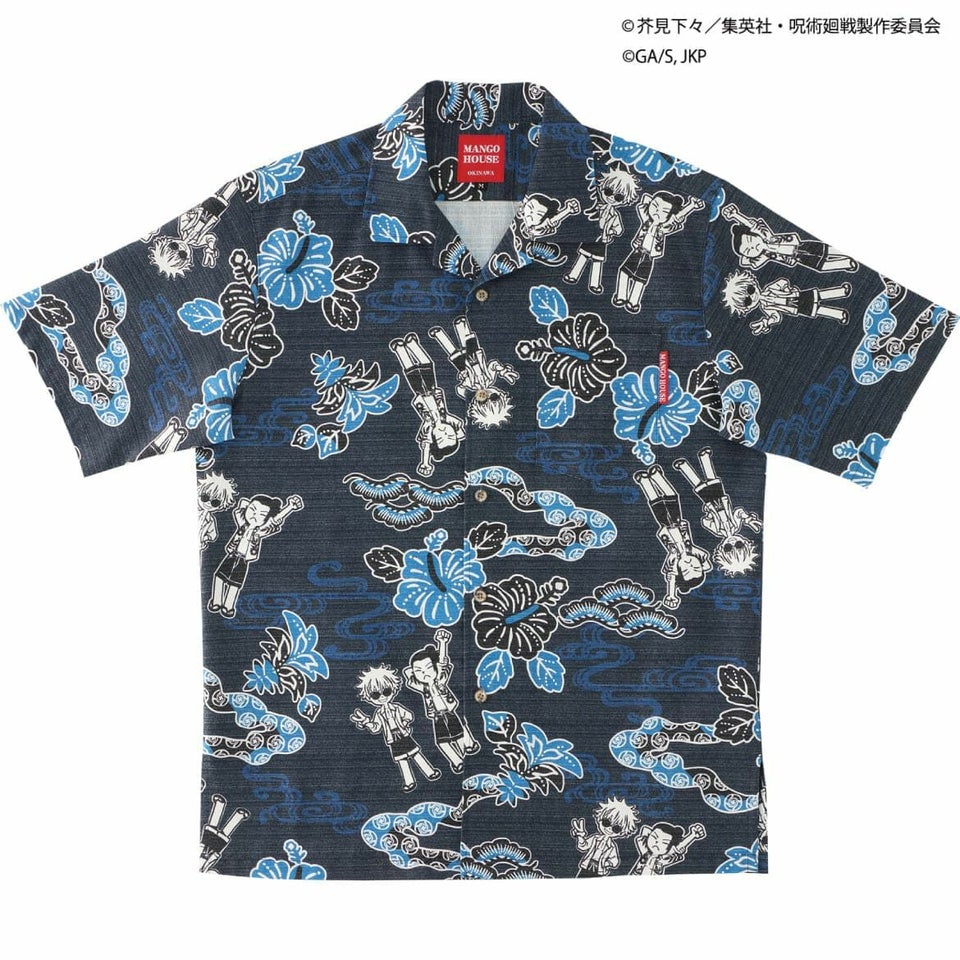 かりゆしウェア　サムネイル画像　ネイビー