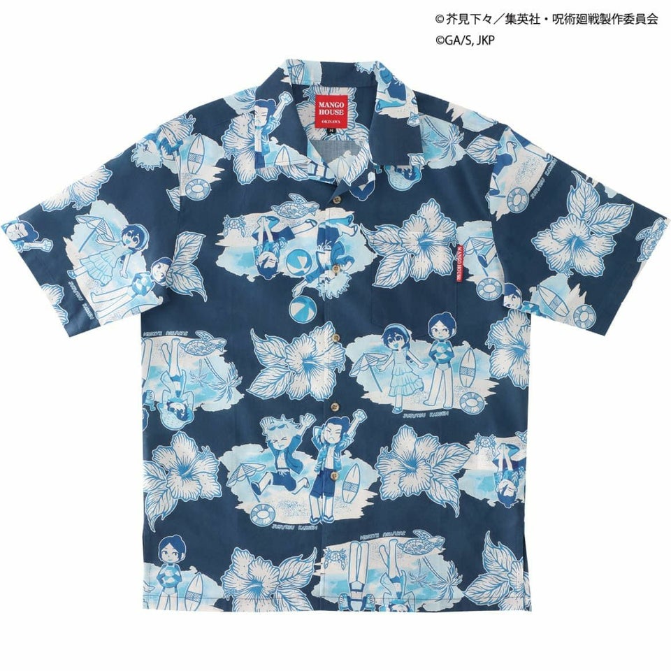 かりゆしウェア　サムネイル画像　ネイビー
