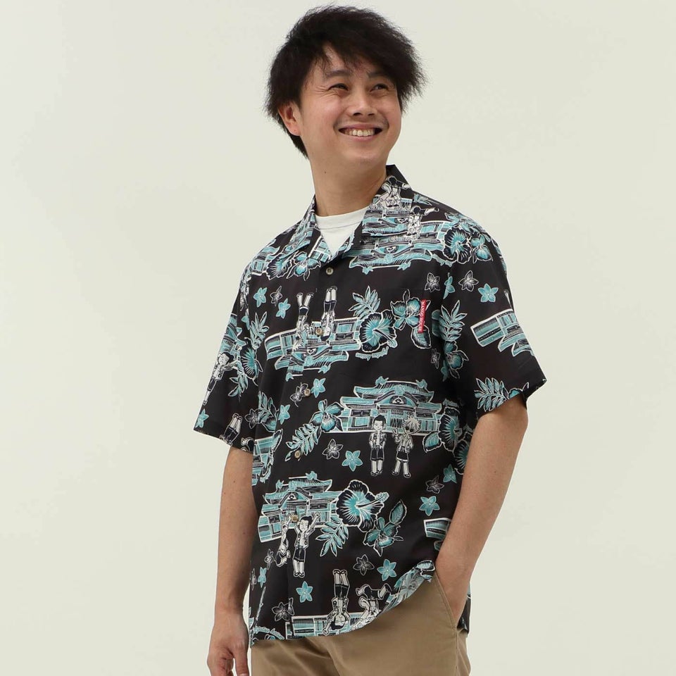 かりゆしウェアモデル着用画像