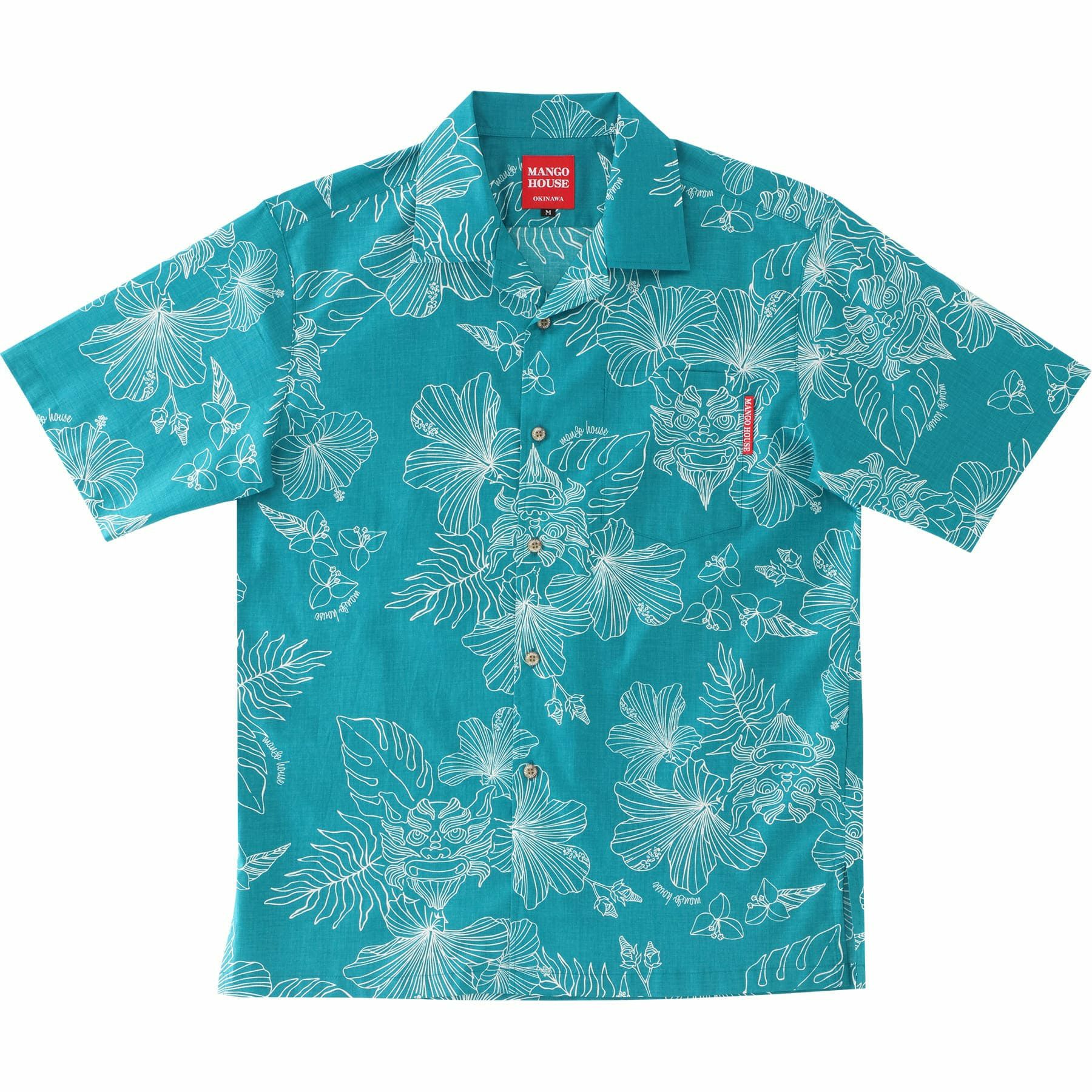 かりゆしウェア　サムネイル画像　ターコイズブルー