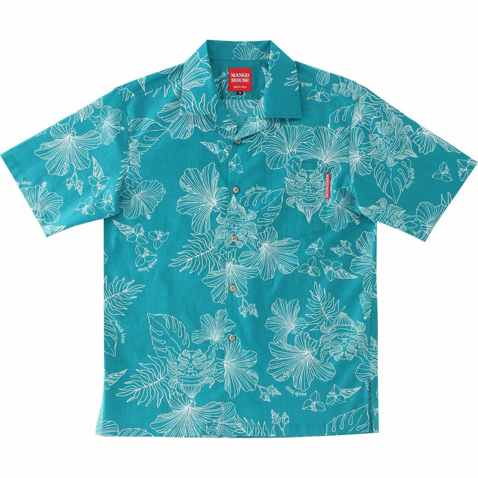 かりゆしウェア　サムネイル画像　ターコイズブルー