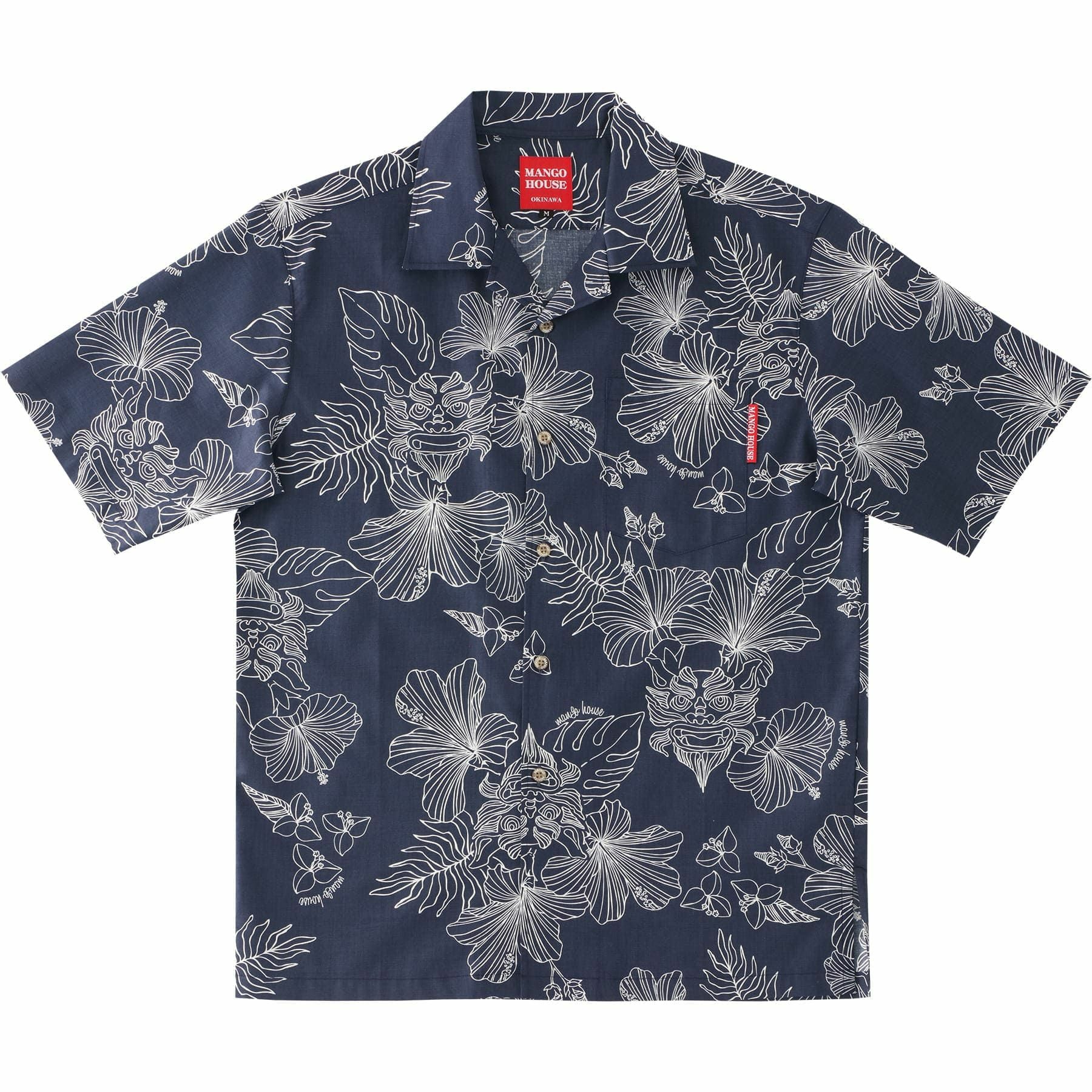 かりゆしウェア　サムネイル画像　ネイビー