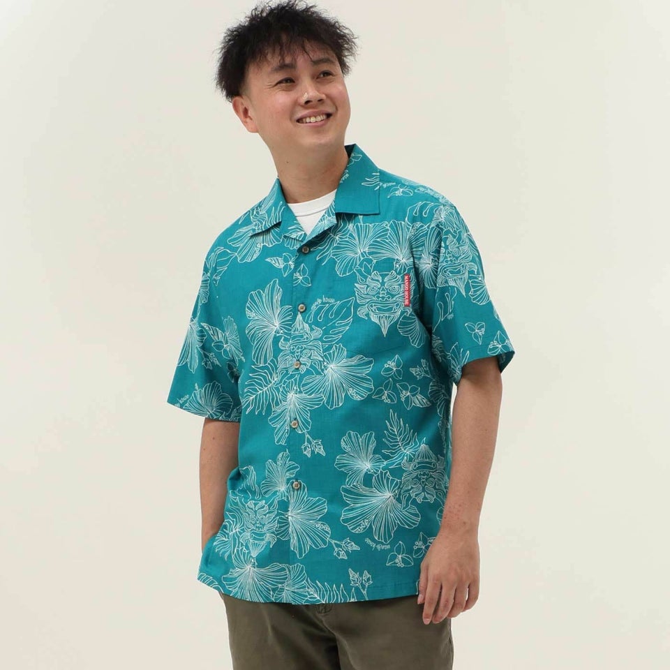 かりゆしウェアモデル着用画像