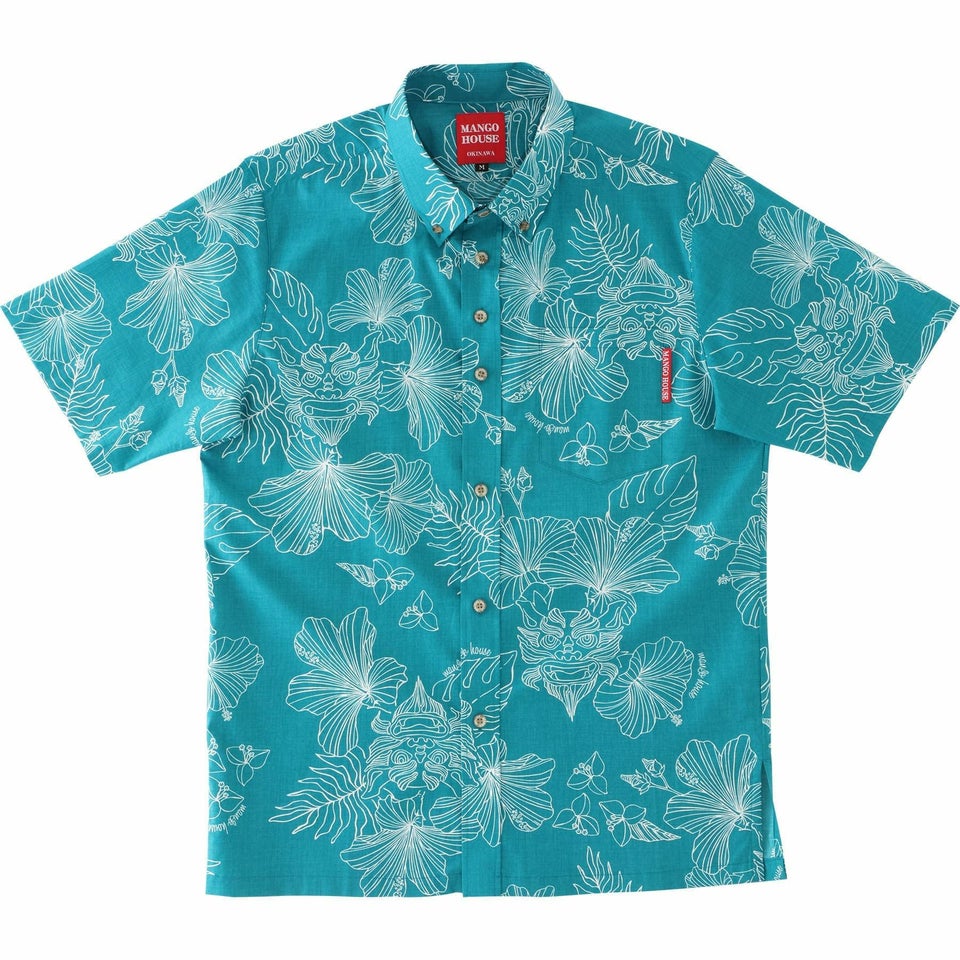 かりゆしウェア　サムネイル画像　ターコイズブルー