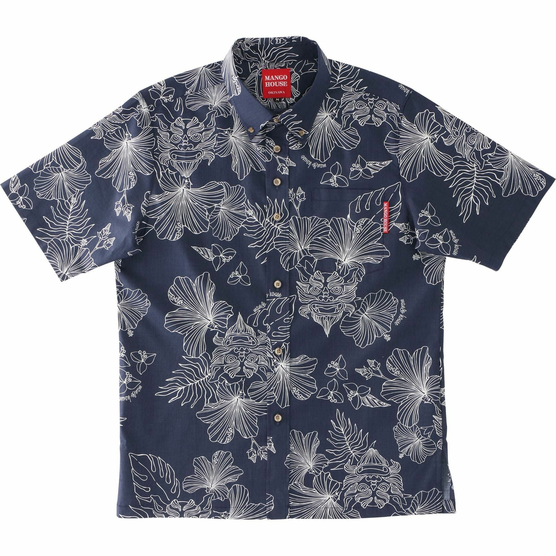 かりゆしウェア　サムネイル画像　ネイビー