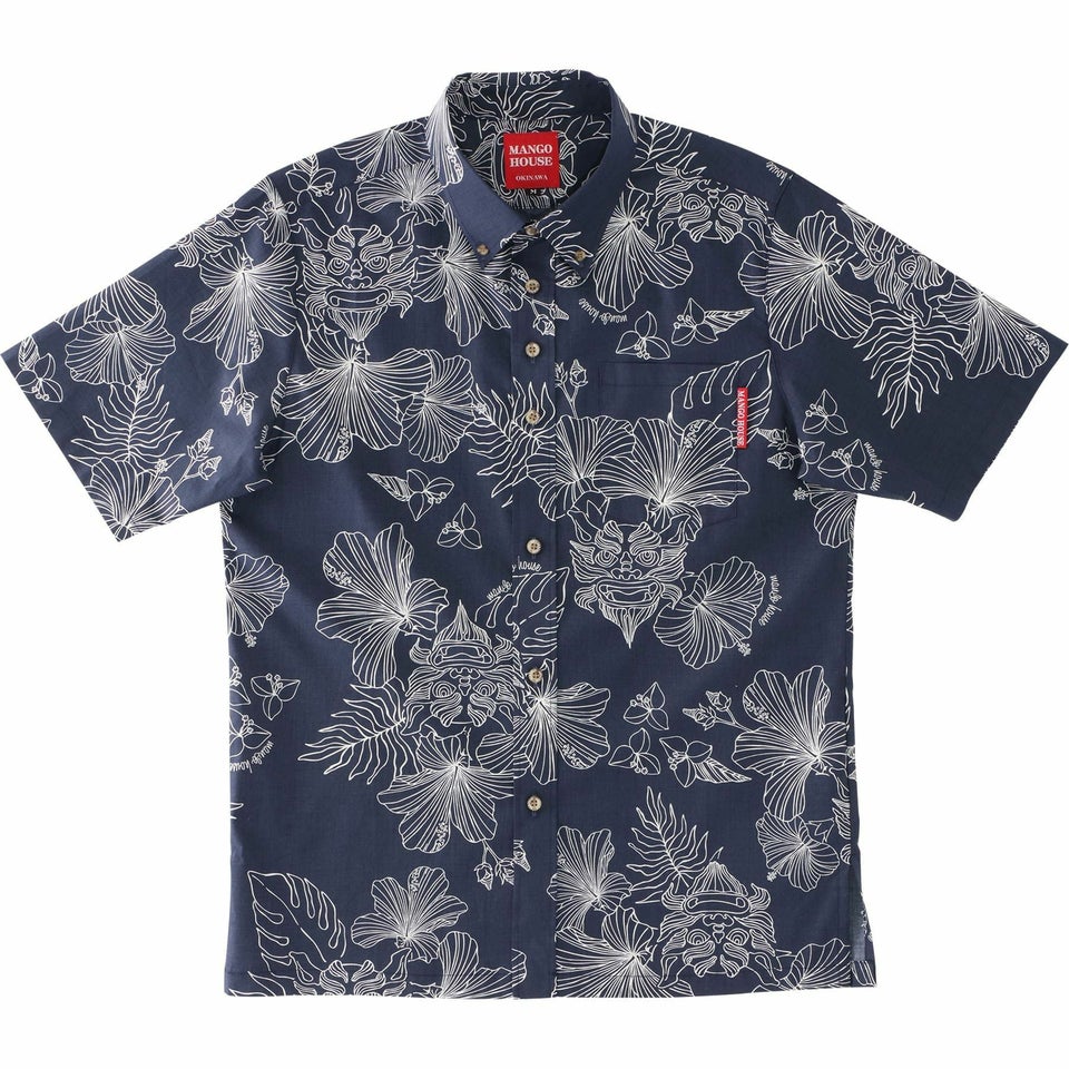 かりゆしウェア　サムネイル画像　ネイビー