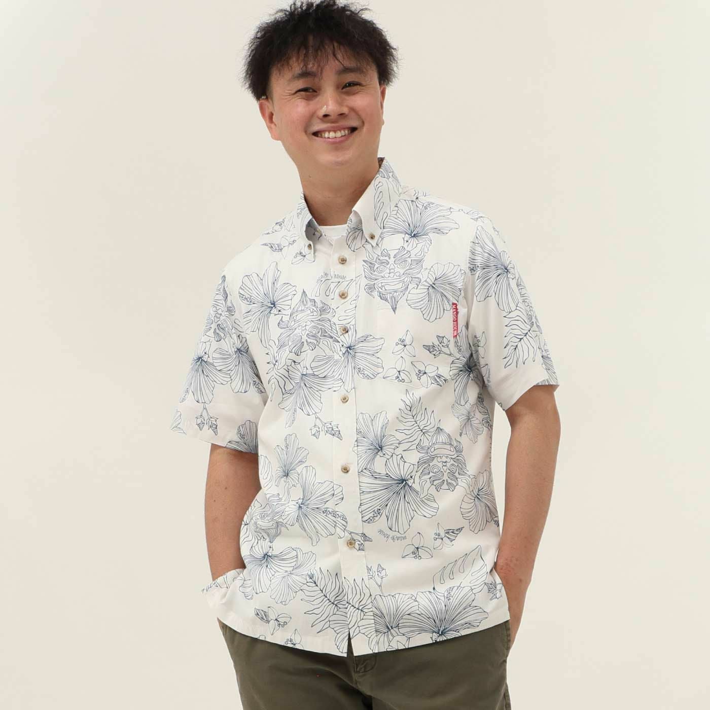 かりゆしウェアモデル着用画像