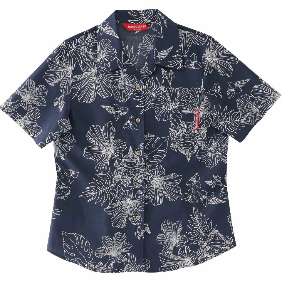 かりゆしウェア　サムネイル画像　ネイビー