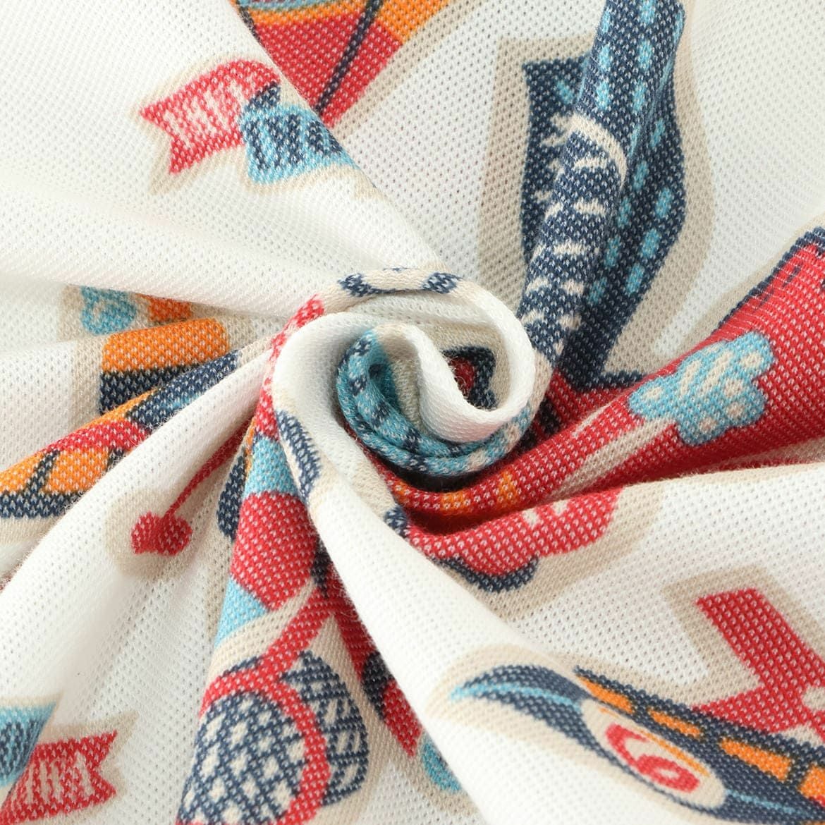 かりゆしポロシャツ　生地感