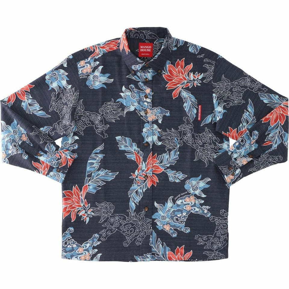 かりゆしウェア　サムネイル画像　ネイビー