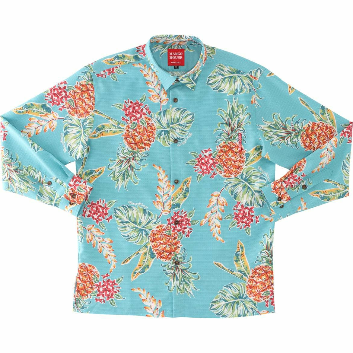 かりゆしウェア　サムネイル画像　ターコイズブルー