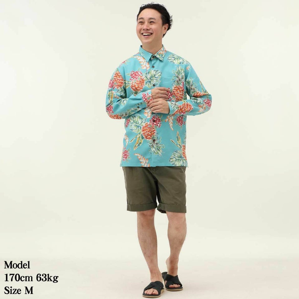 かりゆしウェア　モデル着用画像