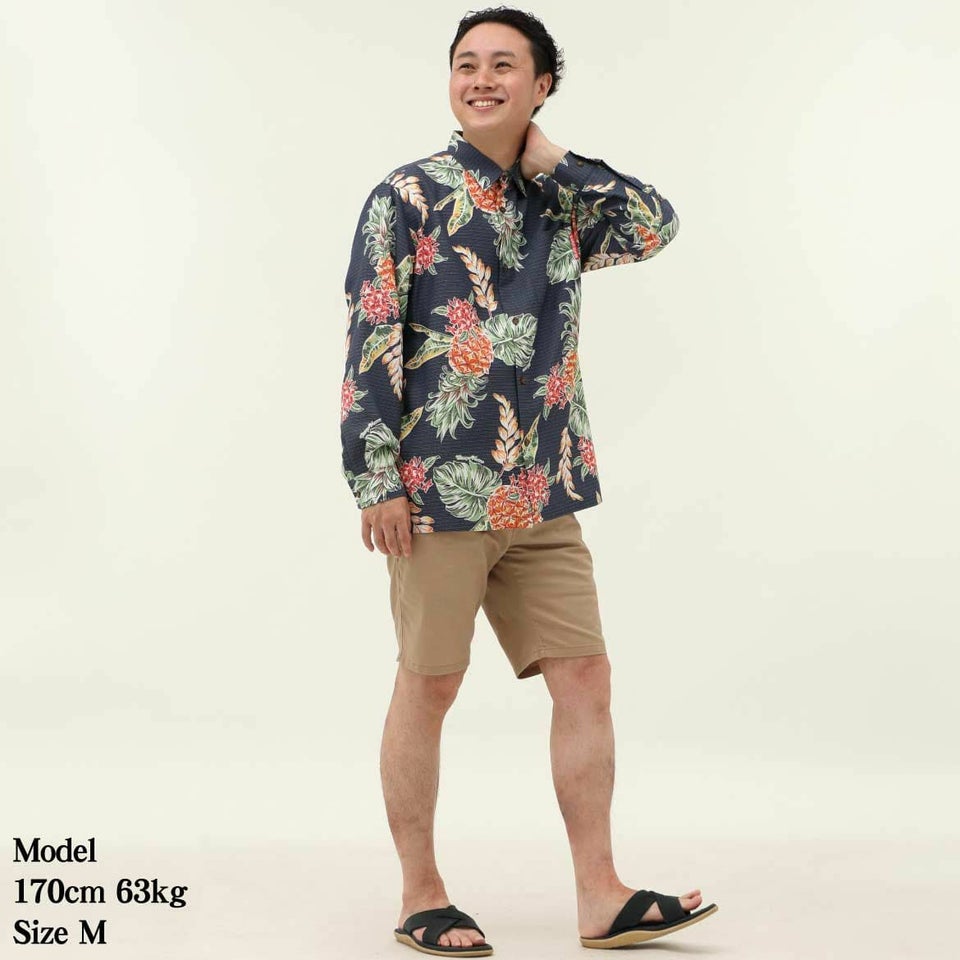 かりゆしウェア　モデル着用画像