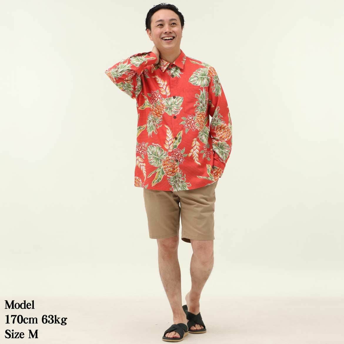 かりゆしウェア　モデル着用画像