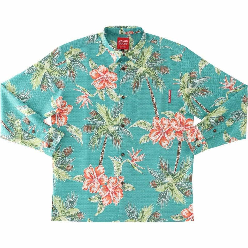 かりゆしウェアサムネイル画像　ターコイズブルー