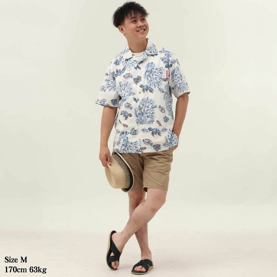 かりゆしウェア　モデル着用画像